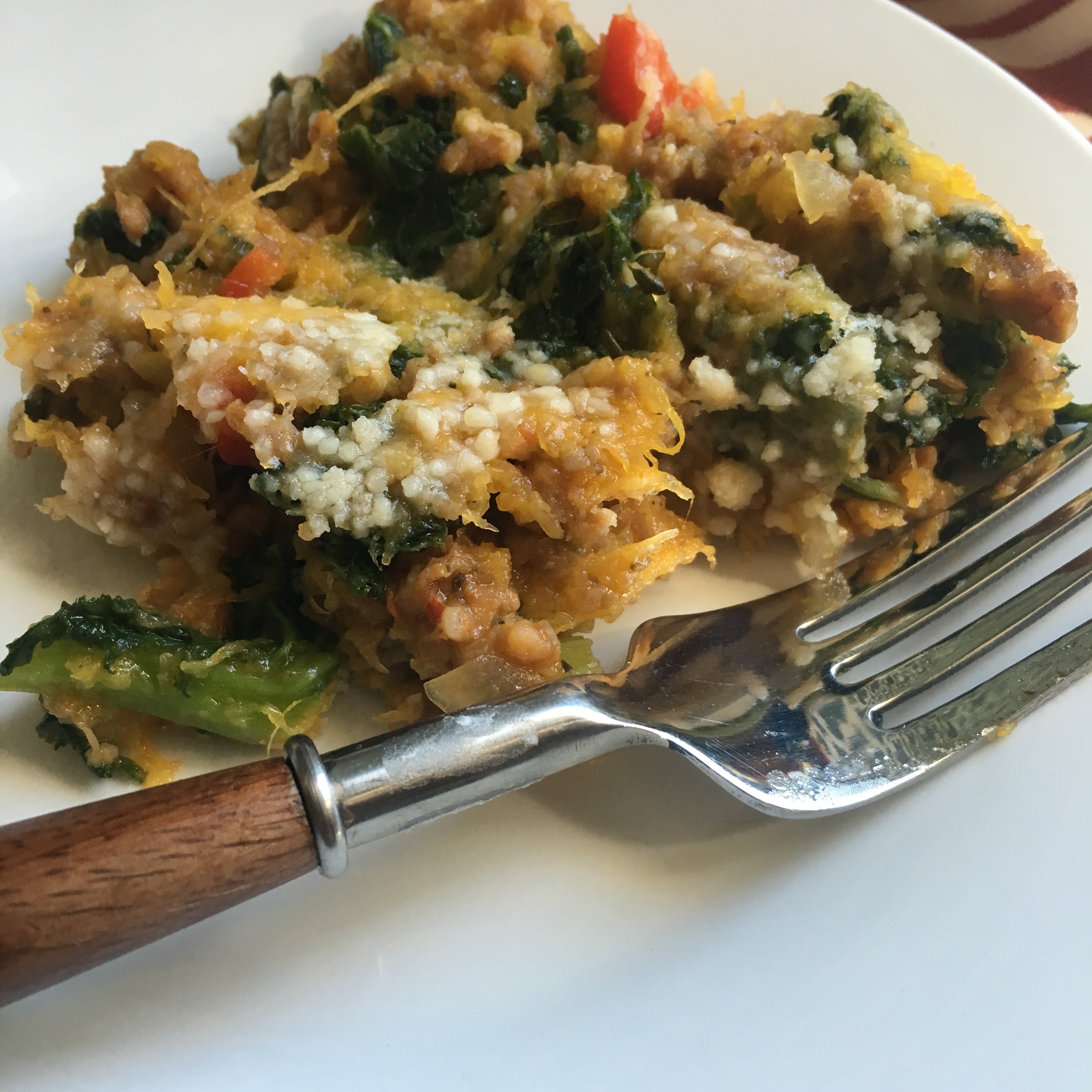 Sausage Stuffed Acorn Squash