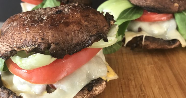 Portabello Mushroom Swiss Burgers