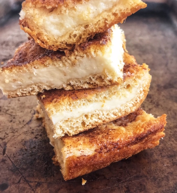 Sopapilla Cheesecake bars closeup